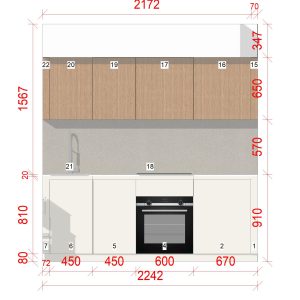 ELEVATION APRES METRE