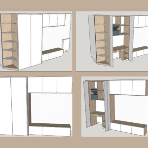 Vide 4 Panneaux Rectangles Bande Dessinée